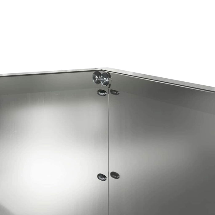 Bordura per Prato Argento 60 x 60 x 13 cm Acciaio zincato 874740