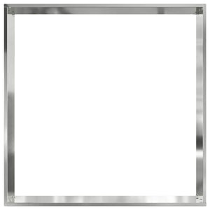 Bordura per Prato Argento 60 x 60 x 13 cm Acciaio zincato 874740