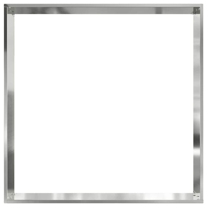 Bordura per Prato 6 pcs Argento 60 x 60 x 13 cm Acciaio zincato 874741