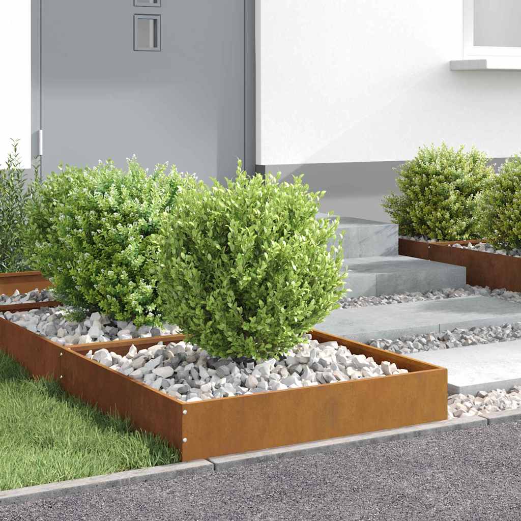 Bordura per Prato Ruggine 60 x 60 x 13 cm 874742