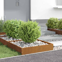 Bordura per Prato 6 pcs Ruggine 60 x 60 x 13 cm 874743