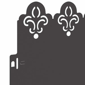 Bordure per prato 10 pcs Nero 103 x 0,05 x 22 cm Acciaio 874744