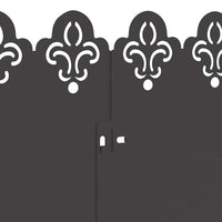 Bordure per prato 10 pcs Nero 103 x 0,05 x 22 cm Acciaio 874744