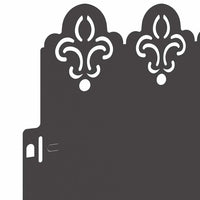 Bordure per prato 20 pcs Nero 103 x 0,05 x 22 cm Acciaio 874745