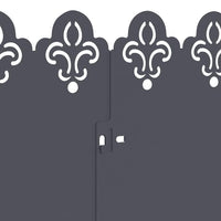 Bordure per prato 10 pcs Antracite 103 x 0,05 x 22 cm Acciaio 874750