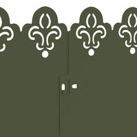 Bordure per prato 10 pcs Verde oliva 103 x 0,05 x 22 cm Acciaio 874753