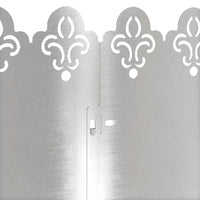 Bordure per prato 30 pcs Argento 103 x 0,05 x 22 cm 874758