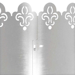 Bordure per prato 30 pcs Argento 103 x 0,05 x 22 cm 874758