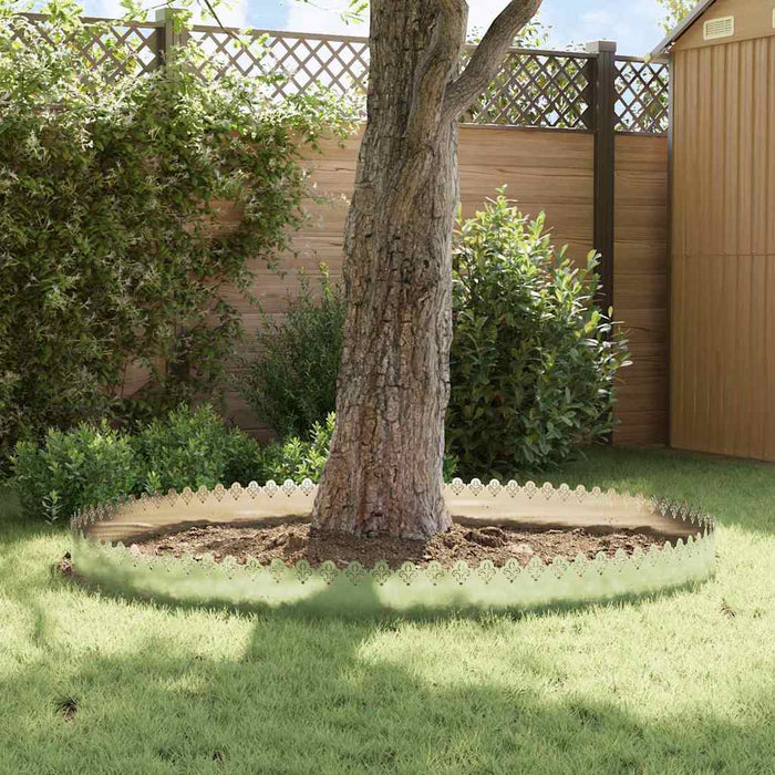 Bordure per prato 30 pcs Argento 103 x 0,05 x 22 cm 874758