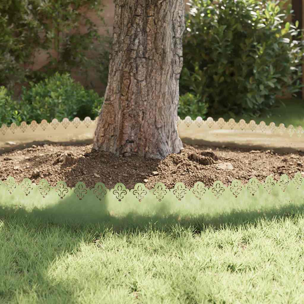 Bordure per prato 20 pcs Argento 103 x 0,05 x 22 cm 874760