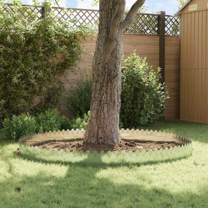 Bordure per prato 20 pcs Argento 103 x 0,05 x 22 cm 874760