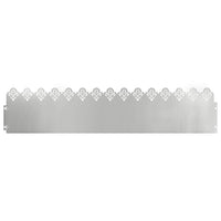 Bordure per prato 20 pcs Argento 103 x 0,05 x 22 cm 874760