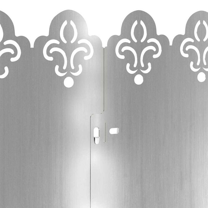 Bordure per prato 30 pcs Argento 103 x 0,05 x 22 cm 874761