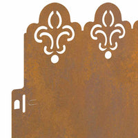 Bordure per prato 10 pcs Ruggine 103 x 0,05 x 22 cm 874762