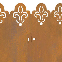 Bordure per prato 20 pcs Ruggine 103 x 0,05 x 22 cm 874763