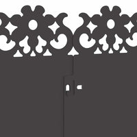 Bordure per prato 30 pcs Nero 103 x 0,05 x 22 cm Acciaio 874767