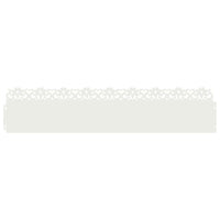Bordure per prato 10 pcs Bianco 103 x 0,05 x 22 cm Acciaio 874768