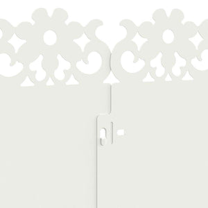 Bordure per prato 20 pcs Bianco 103 x 0,05 x 22 cm Acciaio 874769