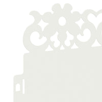 Bordure per prato 30 pcs Bianco 103 x 0,05 x 22 cm Acciaio 874770