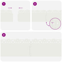 Bordure per prato 30 pcs Bianco 103 x 0,05 x 22 cm Acciaio 874770