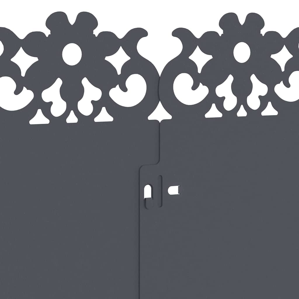 Bordure per prato 10 pcs Antracite 103 x 0,05 x 22 cm Acciaio 874771