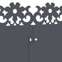 Bordure per prato 10 pcs Antracite 103 x 0,05 x 22 cm Acciaio 874771