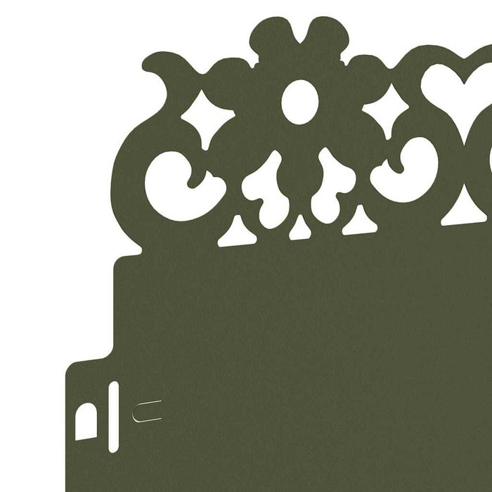 Bordure per prato 10 pcs Verde oliva 103 x 0,05 x 22 cm Acciaio 874774