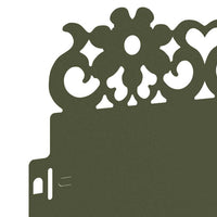 Bordure per prato 20 pcs Verde oliva 103 x 0,05 x 22 cm Acciaio 874775