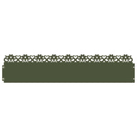 Bordure per prato 20 pcs Verde oliva 103 x 0,05 x 22 cm Acciaio 874775