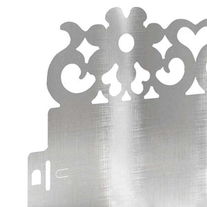 Bordure per prato 20 pcs Argento 103 x 0,05 x 22 cm 874778