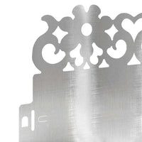 Bordure per prato 30 pcs Argento 103 x 0,05 x 22 cm 874779