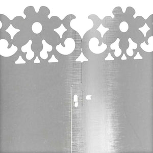 Bordure per prato 30 pcs Argento 103 x 0,05 x 22 cm 874779