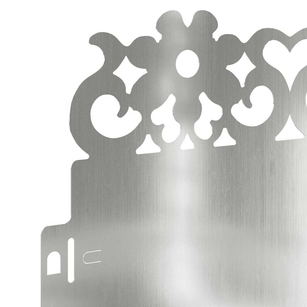 Bordure per prato 20 pcs Argento 103 x 0,05 x 22 cm 874781