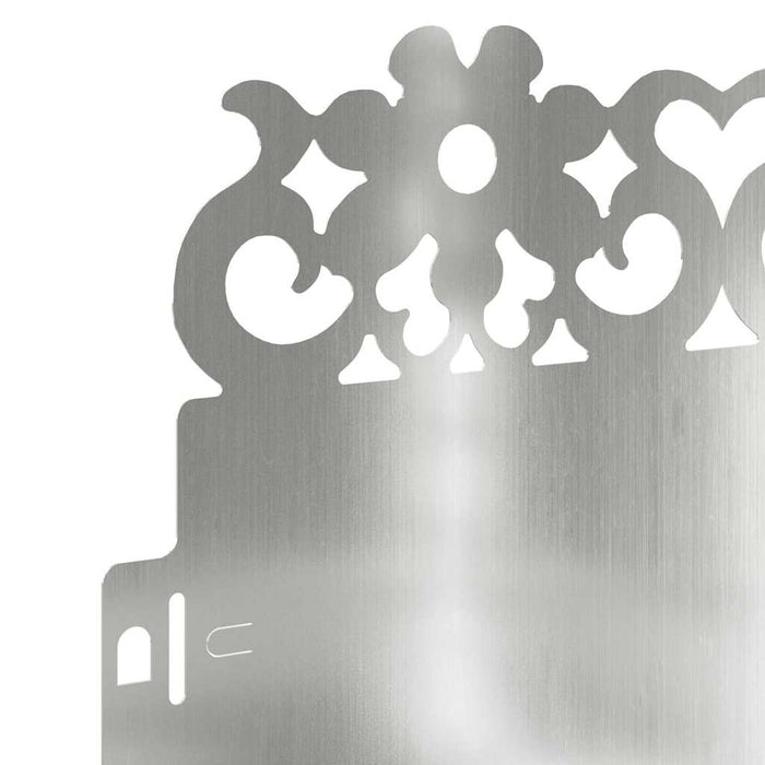 Bordure per prato 20 pcs Argento 103 x 0,05 x 22 cm 874781