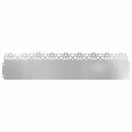 Bordure per prato 20 pcs Argento 103 x 0,05 x 22 cm 874781