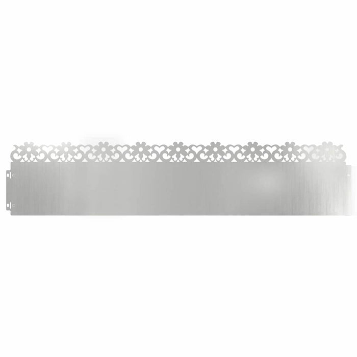 Bordure per prato 20 pcs Argento 103 x 0,05 x 22 cm 874781