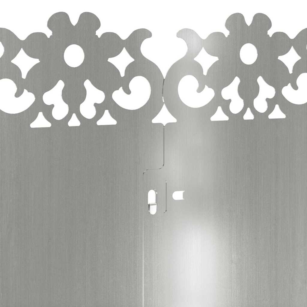 Bordure per prato 30 pcs Argento 103 x 0,05 x 22 cm 874782