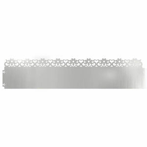 Bordure per prato 30 pcs Argento 103 x 0,05 x 22 cm 874782