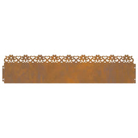 Bordure per prato 10 pcs Ruggine 103 x 0,05 x 22 cm 874783