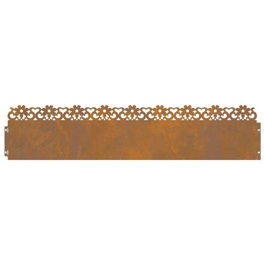 Bordure per prato 10 pcs Ruggine 103 x 0,05 x 22 cm 874783