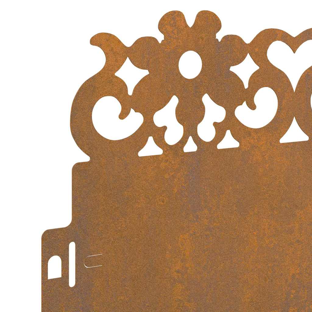 Bordure per prato 30 pcs Ruggine 103 x 0,05 x 22 cm 874785