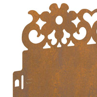 Bordure per prato 30 pcs Ruggine 103 x 0,05 x 22 cm 874785