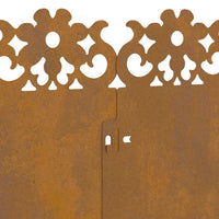 Bordure per prato 30 pcs Ruggine 103 x 0,05 x 22 cm 874785