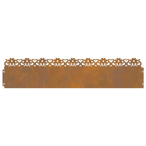 Bordure per prato 30 pcs Ruggine 103 x 0,05 x 22 cm 874785
