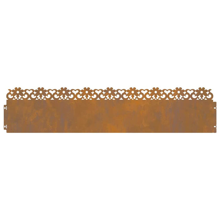 Bordure per prato 30 pcs Ruggine 103 x 0,05 x 22 cm 874785