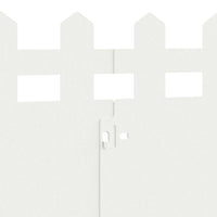 Bordure per prato 10 pcs Bianco 103 x 0,05 x 22 cm Acciaio 874789