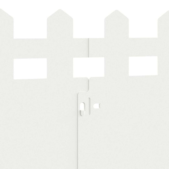 Bordure per prato 10 pcs Bianco 103 x 0,05 x 22 cm Acciaio 874789