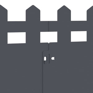 Bordure per prato 30 pcs Antracite 103 x 0,05 x 22 cm Acciaio 874794