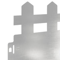 Bordure per prato 10 pcs Argento 103 x 0,05 x 22 cm 874798