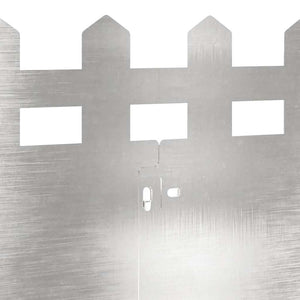 Bordure per prato 20 pcs Argento 103 x 0,05 x 22 cm 874799